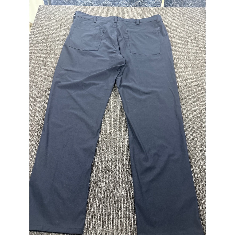 Chaps Mens Performance Pants 38x30 Navy Blue Straight Tapered Stretch Golf Chino
